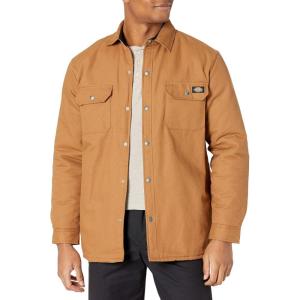 imageDickies mens Flannel Lined Duck Shirt Jacket