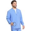 imageDickies EDS Essentials Mens Zip Front WarmUp Scrub Jacket Ciel Small