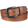 imageDickies mens Genuine Leather Belt  Durable Casual Style Regular amp Big and Tall SizesTan