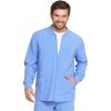 imageDickies EDS Essentials Mens Zip Front WarmUp Scrub Jacket Ciel Small