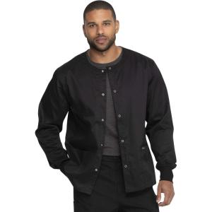 imageDickies Genuine Industrial Strength Unisex Snap Front Scrub Jacket GD300 XXS Black