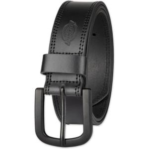 imageDickies mens Genuine Leather Belt  Durable Casual Style Regular amp Big and Tall SizesBlack