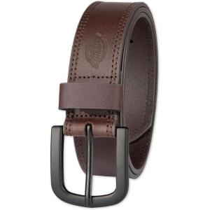 imageDickies mens Genuine Leather Belt  Durable Casual Style Regular amp Big and Tall SizesBrown
