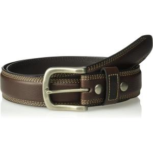 imageDickies mens Genuine Leather Belt  Durable Casual Style Regular amp Big and Tall SizesBrownBrown