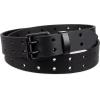 imageDickies Mens Double Prong Leather Work Belt  Fully Adjustable Regular amp Big and Tall SizesBlack Perforated