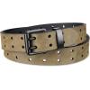 imageDickies Mens Double Prong Leather Work Belt  Fully Adjustable Regular amp Big and Tall SizesOlive Perforated