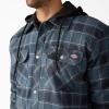 imageDickies Mens Water Repellent Flannel Hooded Shirt JacketDark Navy
