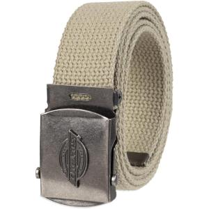 imageDickies mens Cotton Web Belt With Military Logo BuckleBeige