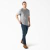 imageDickies Mens Big amp Tall Heavyweight Crew Neck Short Sleeve Tee BigTallAsh Gray