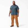 imageDickies Mens Big amp Tall Heavyweight Crew Neck Short Sleeve Tee BigTallBaltic Blue Heather