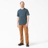 imageDickies Mens Big amp Tall Heavyweight Crew Neck Short Sleeve Tee BigTallBaltic Blue Heather