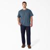imageDickies Mens Big amp Tall Heavyweight Crew Neck Short Sleeve Tee BigTallBaltic Blue Heather