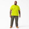 imageDickies Mens Big amp Tall Heavyweight Crew Neck Short Sleeve Tee BigTallBright Yellow