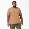 imageDickies Mens Big amp Tall Heavyweight Crew Neck Short Sleeve Tee BigTallBrown Duck Heather