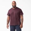 imageDickies Mens Big amp Tall Heavyweight Crew Neck Short Sleeve Tee BigTallBurgundy Heather