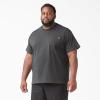 imageDickies Mens Big amp Tall Heavyweight Crew Neck Short Sleeve Tee BigTallCharcoal Gray Heather