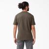 imageDickies Mens Big amp Tall Heavyweight Crew Neck Short Sleeve Tee BigTallChocolate Brown