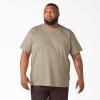 imageDickies Mens Big amp Tall Heavyweight Crew Neck Short Sleeve Tee BigTallDesert Sand
