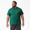 imageDickies Mens Big amp Tall Heavyweight Crew Neck Short Sleeve Tee BigTallGreen Heather