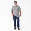 imageDickies Mens Big amp Tall Heavyweight Crew Neck Short Sleeve Tee BigTallHeather Gray