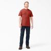 imageDickies Mens Big amp Tall Heavyweight Crew Neck Short Sleeve Tee BigTallRustic Red Heather