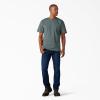 imageDickies Mens Big amp Tall Heavyweight Crew Neck Short Sleeve Tee BigTallSmoke Blue