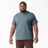 imageDickies Mens Big amp Tall Heavyweight Crew Neck Short Sleeve Tee BigTallSmoke Blue