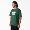 imageDickies Mens Short Sleeve Graphic TeePine Green  Sevier