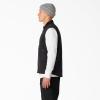 imageDickies Mens Stonewashed Duck High Pile Fleece Lined VestStonewashed Black