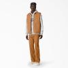 imageDickies Mens Stonewashed Duck High Pile Fleece Lined VestStonewashed Brown Duck