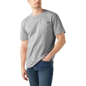 imageDickies Mens Big amp Tall Heavyweight Crew Neck Short Sleeve Tee BigTallAsh Gray