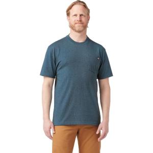 imageDickies Mens Big amp Tall Heavyweight Crew Neck Short Sleeve Tee BigTallBaltic Blue Heather