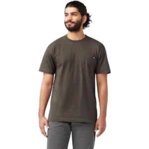 imageDickies Mens Big amp Tall Heavyweight Crew Neck Short Sleeve Tee BigTallBlack Olive