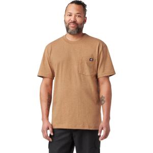 imageDickies Mens Big amp Tall Heavyweight Crew Neck Short Sleeve Tee BigTallBrown Duck Heather