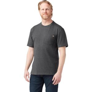 imageDickies Mens Big amp Tall Heavyweight Crew Neck Short Sleeve Tee BigTallCharcoal Gray Heather