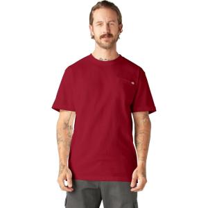imageDickies Mens Big amp Tall Heavyweight Crew Neck Short Sleeve Tee BigTallEnglish Red