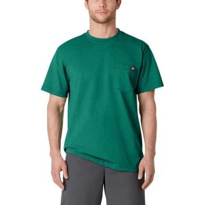 imageDickies Mens Big amp Tall Heavyweight Crew Neck Short Sleeve Tee BigTallGreen Heather
