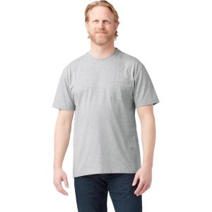 imageDickies Mens Big amp Tall Heavyweight Crew Neck Short Sleeve Tee BigTallHeather Gray