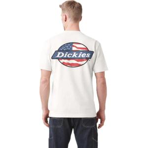 imageDickies Mens Short Sleeve Graphic TeeAmericana  Snow White