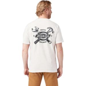 imageDickies Mens Short Sleeve Graphic TeeSnow White  Tools