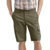 imageDickies Mens 11 Inch Relaxed Fit Lightweight Ripstop Cargo ShortRinsed Moss