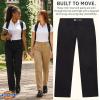 imageDickies Womens Curvy Straight Leg Stretch Twill PantBlack