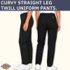 imageDickies Womens Curvy Straight Leg Stretch Twill PantBlack