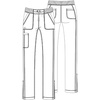 image:imageDickies Dynamix Women Scrubs Pant Natural Rise Skinny Drawstring DK190Black