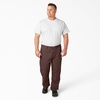 image:imageDickies Mens Relaxed Fit Heavyweight Duck Carpenter PantsRinsed Chocolate Brown V1