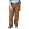 image:imageDickies Womens Womens Plus Double Front Duck Carpenter PantsRinsed Brown Duck