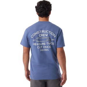 image:imageDickies Mens Construction Crew Short Sleeve TShirtRetro Indigo