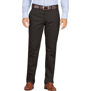 image:imageDickies Mens Flat Front Khaki Work Pant  Slim Taper FitBlack