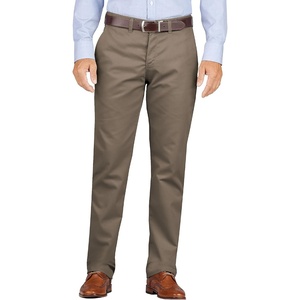 image:imageDickies Mens Flat Front Khaki Work Pant  Slim Taper FitPebble Brown
