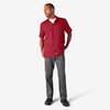 image:imageDickies Mens Short Sleeve Work Shirt  Durable Twill Button Down Shirts for Men Lightweight Uniform for Daily WearRed